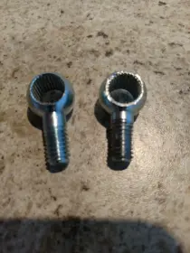Ludwig Classic Tom/Floor Tom Leg Brackets-Re-threading the eye bolt to 8 mm