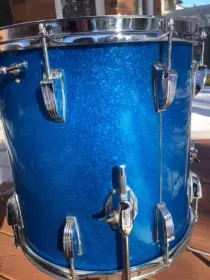 Ludwig Vintage Blue Sparkle 14&quot; Floor Tom