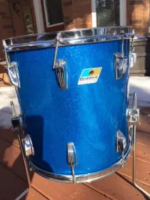 Ludwig Vintage Blue Sparkle 14&quot; Floor Tom