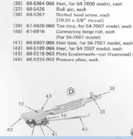 Rogers Swivomatic Pedal-ToeStop Attachment
