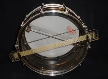 [B]1929-30 LUDWIG 6.5x14 ENGRAVED/CHROME DeLUXE SUPER-SENSITIVE (The D.F.S. drum)