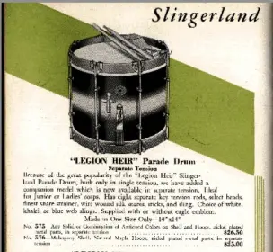 Vintage Slingerland Marching Drums