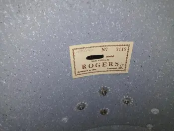 Rogers Black Diamond Pearl Drums For....