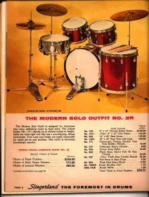 1966 Slingerland &quot;Modern Solo # 2R&quot; Outfit