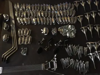 ~ HUGE Vintage Ludwig Parts Lot ~ Just about everything.