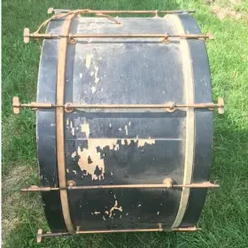 1920’s Ludwig &amp; Ludwig factory painted drum head