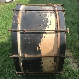 1920’s Ludwig &amp; Ludwig factory painted drum head