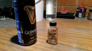 Removing old paint from wooden hoops...