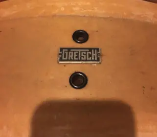 Old Gretsch Bass Drum Badge Info