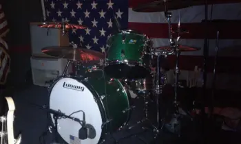 Ludwig Atlas tom mount and vintage 3 ply Sligerland shells