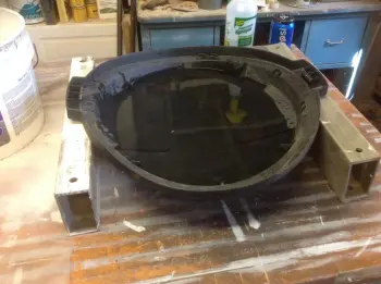Salvaging a calf head for display