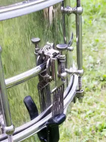FOR SALE: Vintage 1930s Ludwig Pioneer Nickel Over Brass 6.5x14 Eight Lug Model Snare