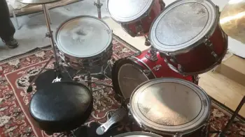Ludwig Red Sparkle Floor and Tom
