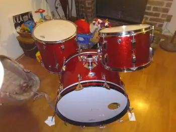 Ludwig Red Sparkle Drums