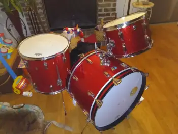 Ludwig Red Sparkle Drums