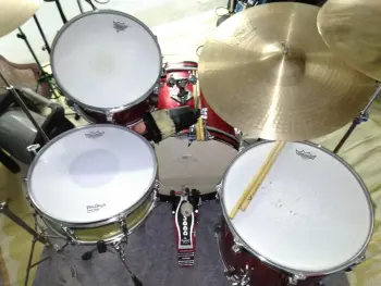 Ludwig Red Sparkle Drums
