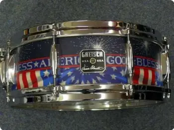 W: Vinney Colaiuta Custom God Bless America Gretsch Snare