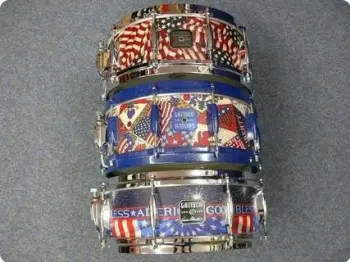 W: Vinney Colaiuta Custom God Bless America Gretsch Snare