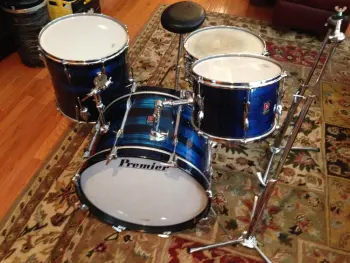 Premier Blue Shimmer drumset