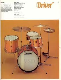 Vintage 1975 Premier Driver outfit drum set!