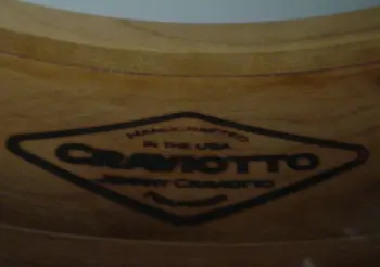 [B]10-18-18 CRAVIOTTO DRUM CO. 4.5 x 14 SOLID CHERRY/MAPLE INLAY/GOLD PLATED CUSTOM S