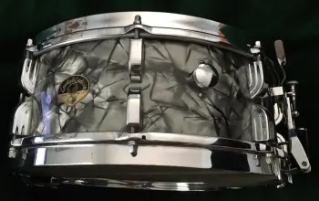 Leedy and Ludwig 5.5x14 Black Diamond with chrome