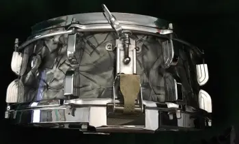 Leedy and Ludwig 5.5x14 Black Diamond with chrome