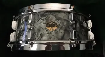 Leedy and Ludwig 5.5x14 Black Diamond with chrome