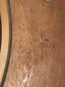 Beat up old 12 x 26 bass drum