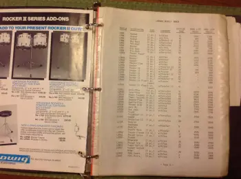 My 80's Ludwig Dealer binder