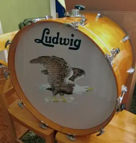 Ludwig 75th Anniversary &quot;Eagle&quot; Kit for Sale on Ebay-Big Beat Configuration