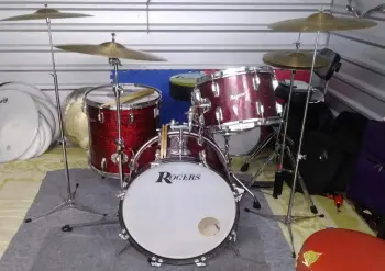 Rogers Red Onyx Drums
