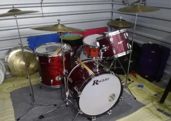 Rogers Red Onyx Drums