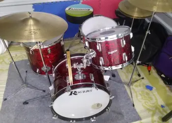 Rogers Red Onyx Drums