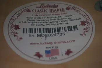 Ludwig Top Hat &amp; Cane 6.5x14&quot;