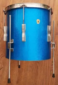 '60s Ludwig 14x14&quot; Club Date Floor Tom Blue Sparkle