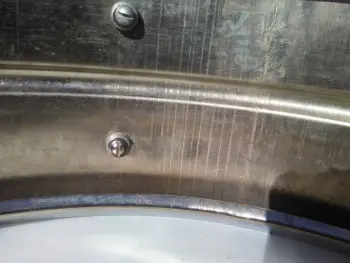 Ludwig trans. badge COB seam and grommet questions