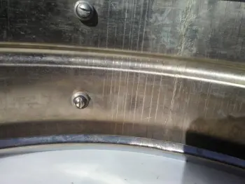 Ludwig trans. badge COB seam and grommet questions