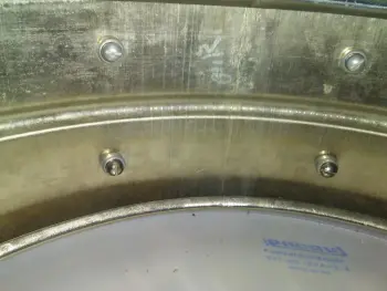 Ludwig trans. badge COB seam and grommet questions