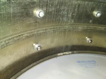 Ludwig trans. badge COB seam and grommet questions