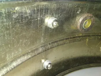 Ludwig trans. badge COB seam and grommet questions