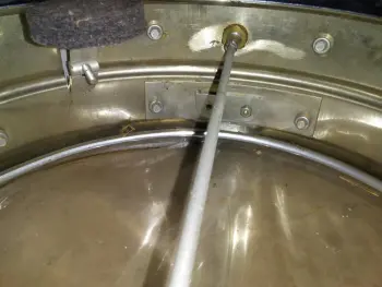 Ludwig trans. badge COB seam and grommet questions