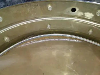 Ludwig trans. badge COB seam and grommet questions