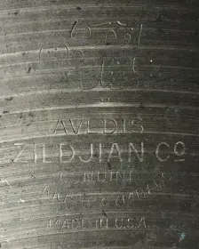 1960s Zildjian New Beat Top - Thin/Dark