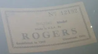 1960's Rogers Holiday. Found in a ditch.