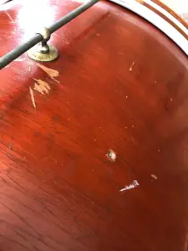 FOR SALE: Vintage 1961 Ludwig 12x20 Hobby Bass Drum in Mahogany