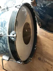 FOR SALE: Vintage 1960s Pearl 13/16/20 Drum Set in Light Blue Pearl