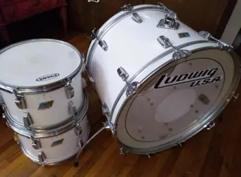 White Ludwig Vistalite drum value