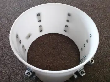 White Ludwig Vistalite drum value