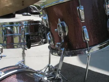 Ludwig 1968 Burgundy Sparkle Drum Kit